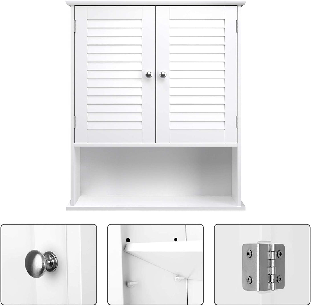 Fürdőszobai szekrény, fali szekrény 60 x 20 x 70 cm, fehér-VASBÚTOR