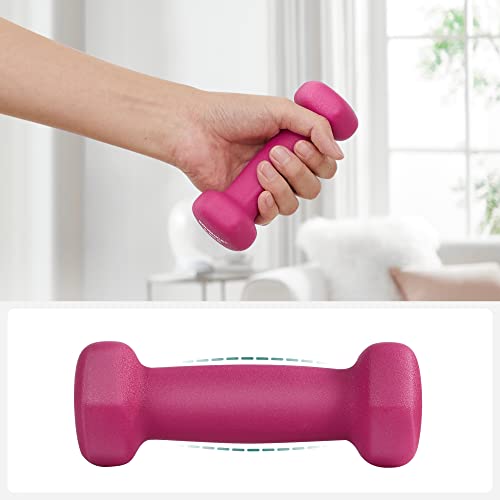 2 db-os súlyzókészlet, 2 x 0,5 kg-os csúszásmentes kézi súlyzók, pink-VASBÚTOR