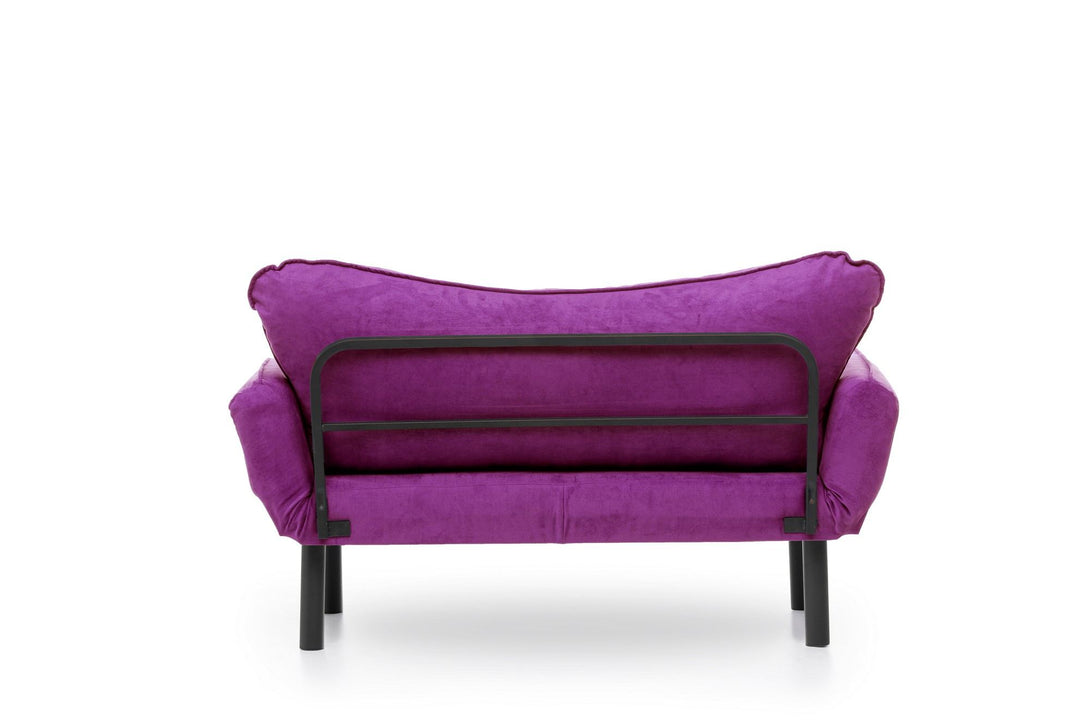 2 személyes kanapéágy Chatto - Purple-VASBÚTOR