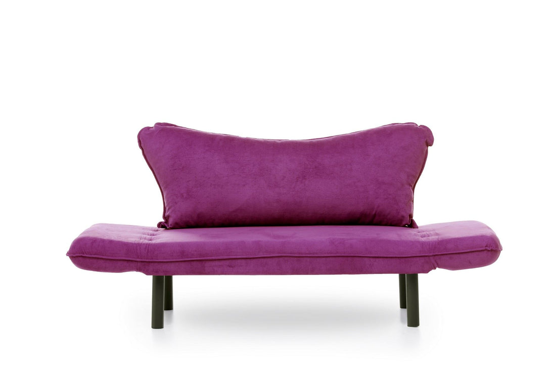 2 személyes kanapéágy Chatto - Purple-VASBÚTOR