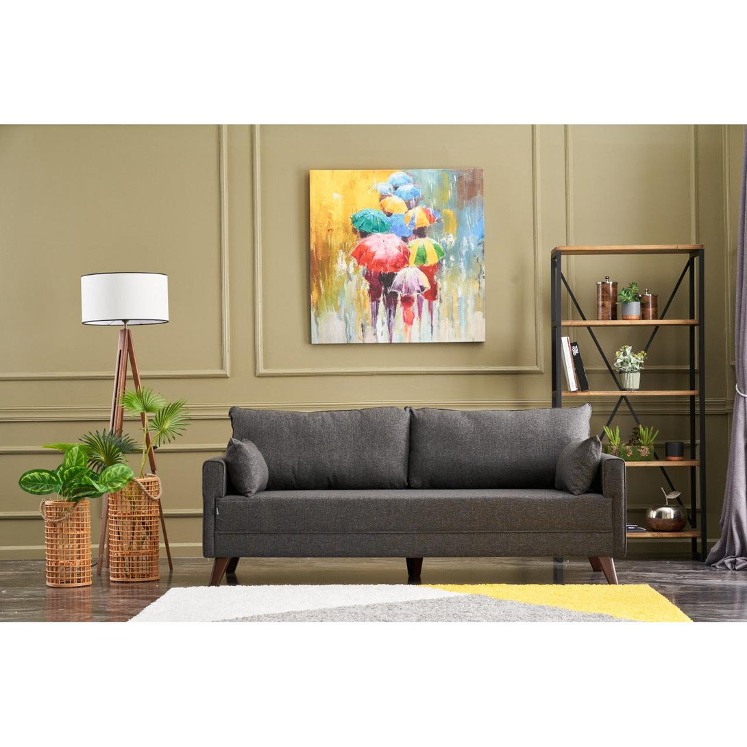 3 személyes kanapé Bella Sofa For 3 Pr - Antracit-VASBÚTOR