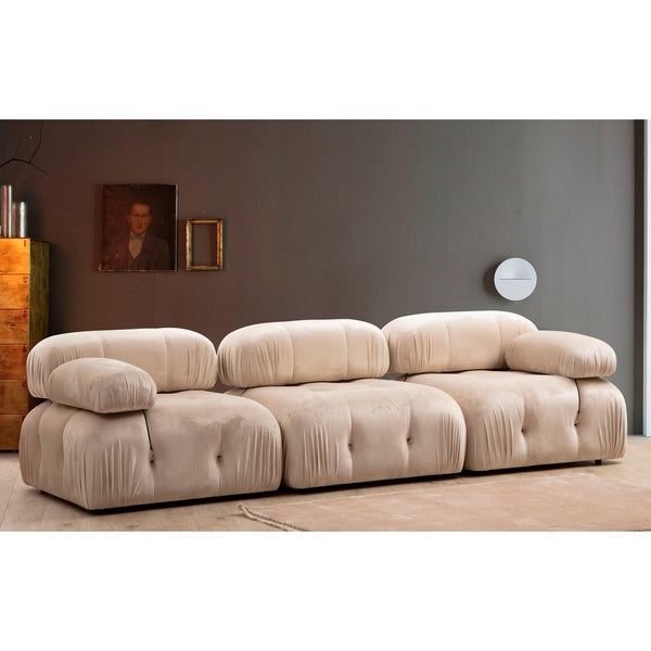 3 személyes kanapé Bubble ( L1-O1-1R) - Velvet-VASBÚTOR