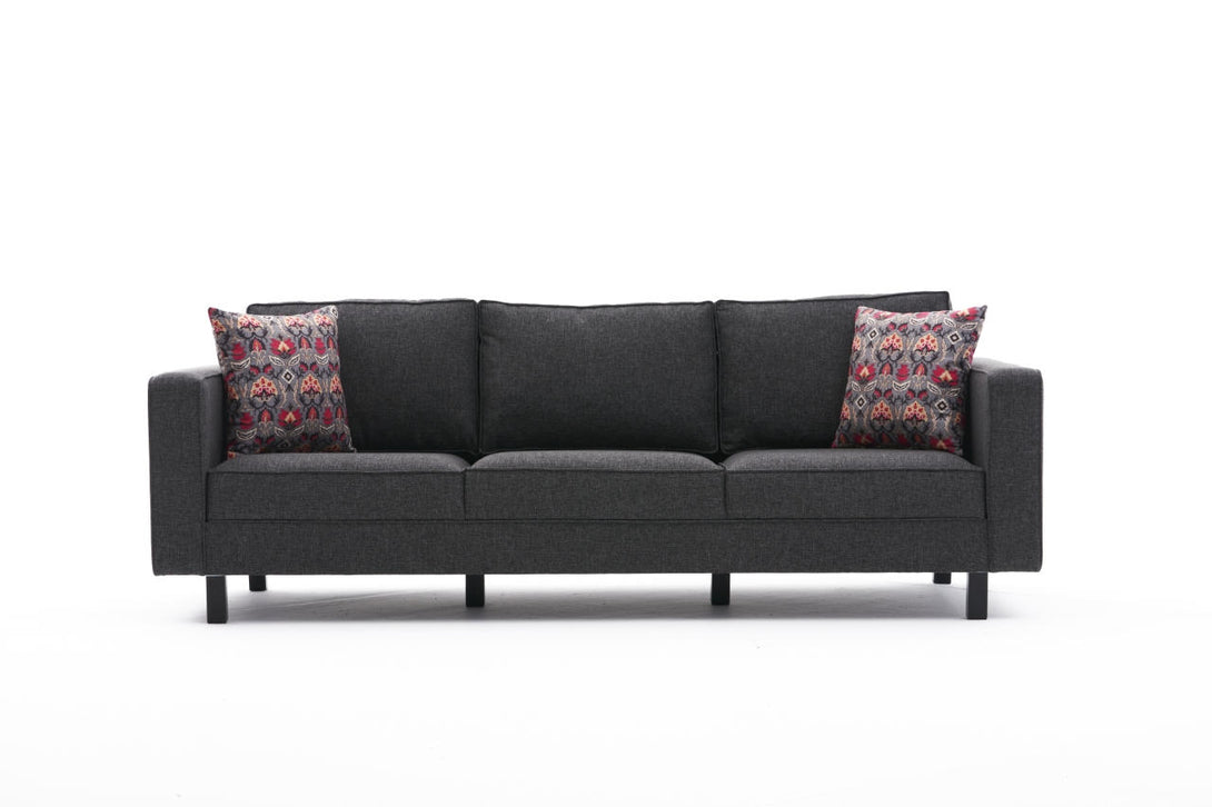 3 személyes kanapé Kale Linen - Antracit-VASBÚTOR
