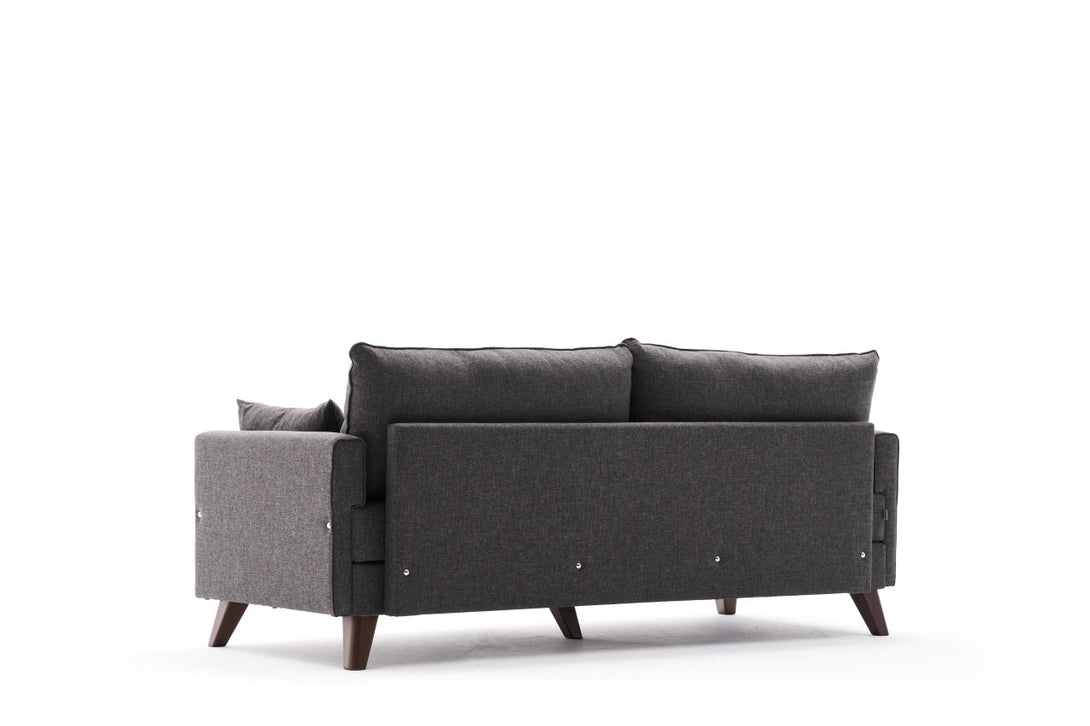 3 személyes kanapéágy Bella Sofa - Antracit-VASBÚTOR