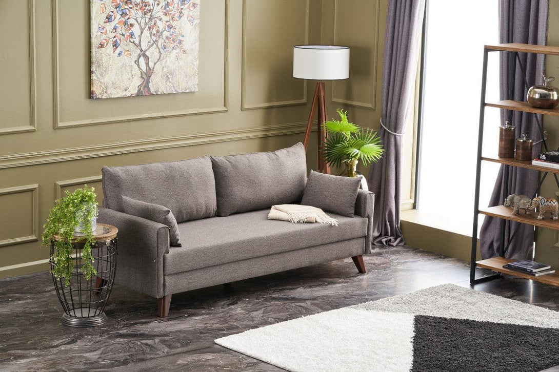 3 személyes kanapéágy Bella Sofa - Barna-VASBÚTOR