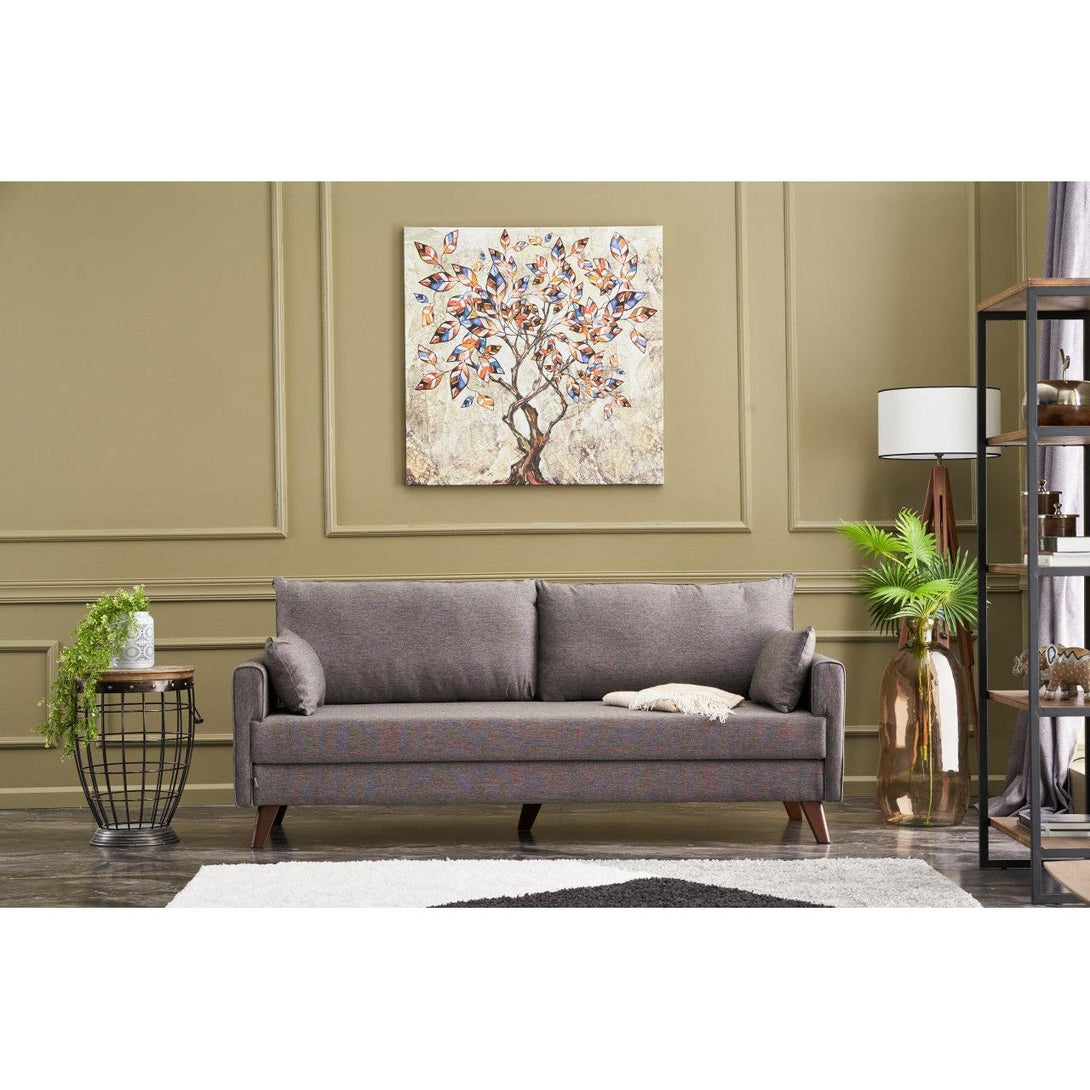 3 személyes kanapéágy Bella Sofa - Barna-VASBÚTOR