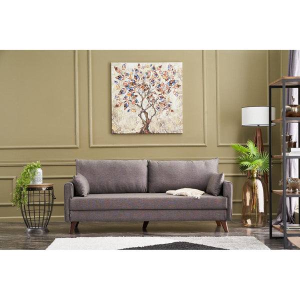 3 személyes kanapéágy Bella Sofa - Barna-VASBÚTOR