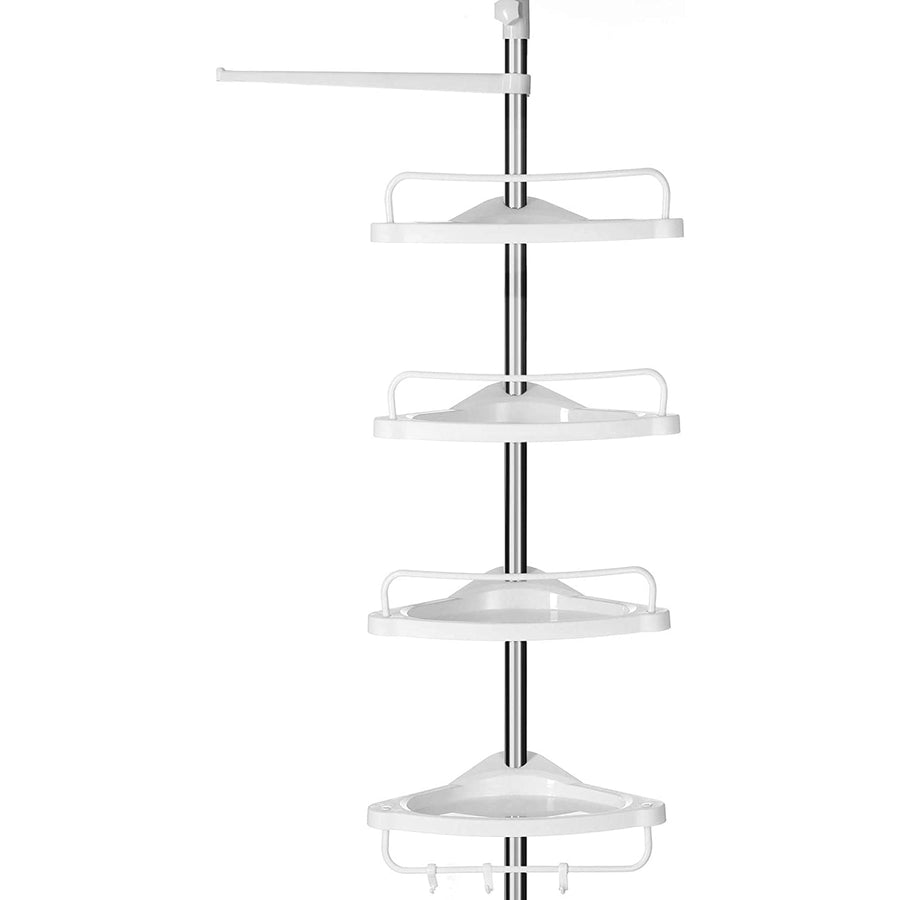 Állítható fürdőszoba sarokpolc, teleszkópos zuhanypolc, 95-300 cm-VASBÚTOR