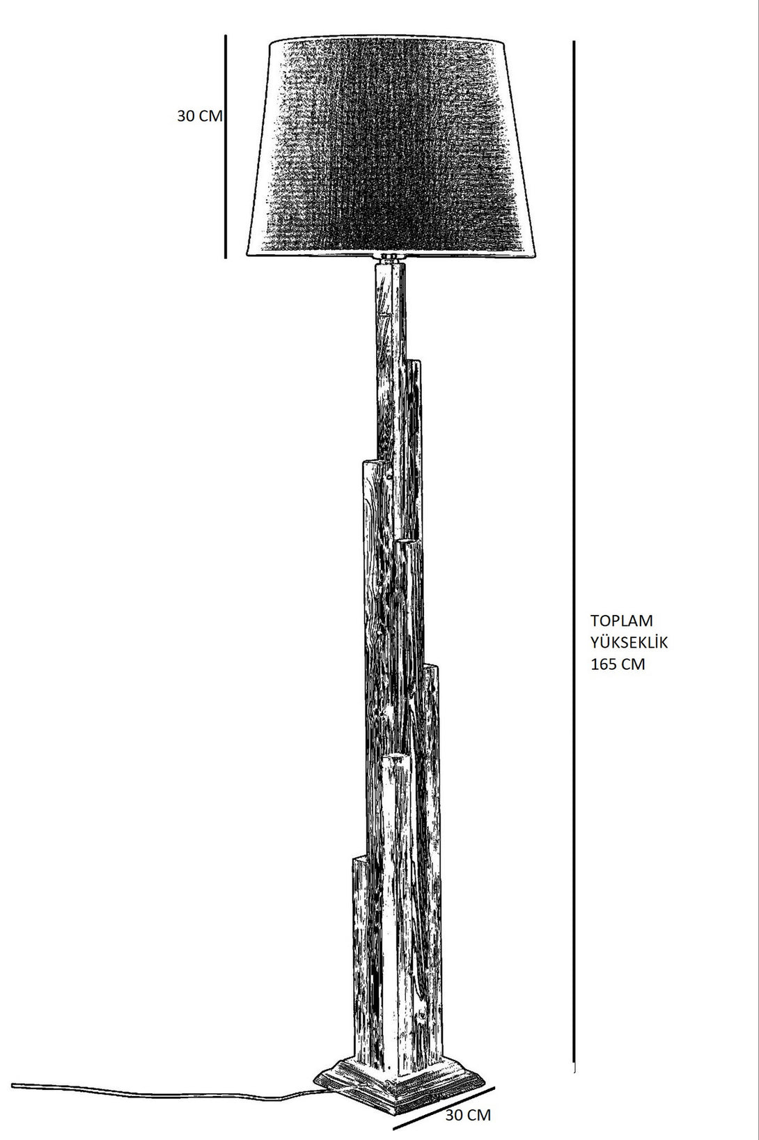 Állólámpa, 8300-1-VASBÚTOR
