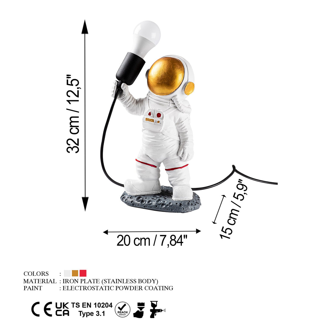 Asztali lámpa, Astronaut - 1-VASBÚTOR