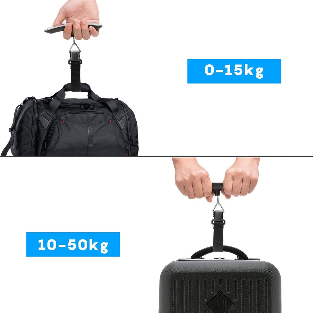 BONTOUR Bőröndmérleg, digitális kézi mérleg, LCD kijelző, maximum 50 kg-VASBÚTOR