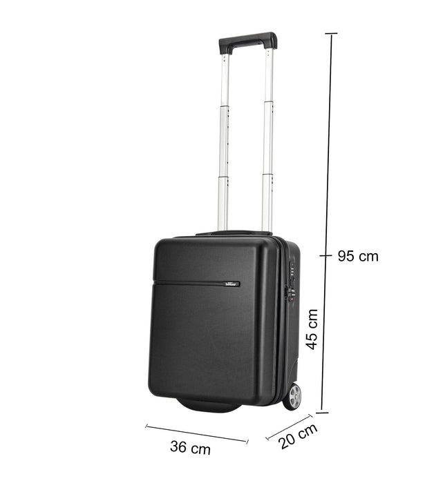 BONTOUR CabinOne Kabinbőrönd az EasyJet számára, Fekete Színben(45x36x20 cm)-VASBÚTOR