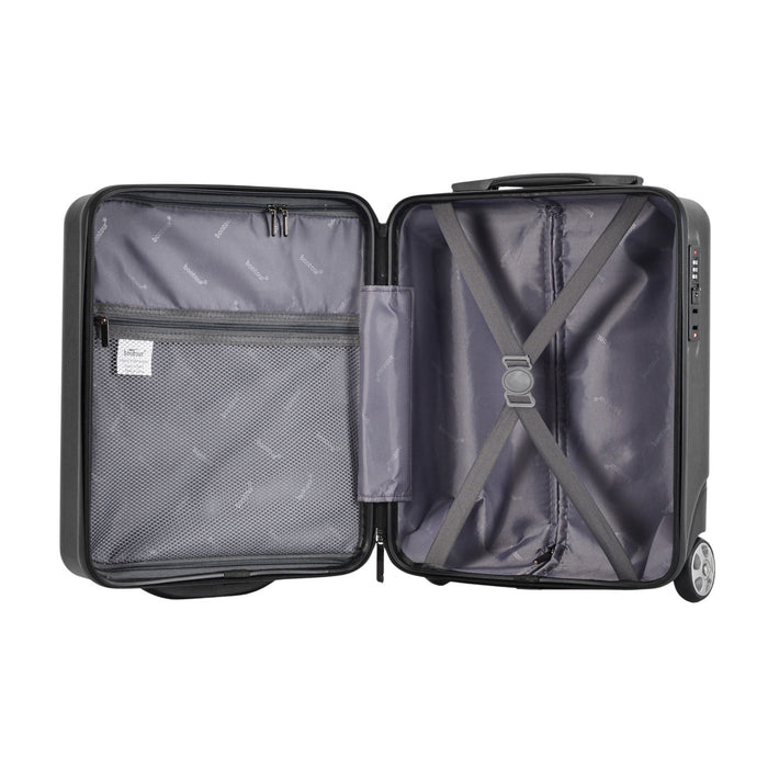 BONTOUR CabinOne Kabinbőrönd az EasyJet számára, Fekete Színben(45x36x20 cm)-VASBÚTOR