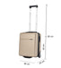 BONTOUR CabinOne Kabinbőrönd az EasyJet számára, arany színben(45x36x20 cm)-VASBÚTOR