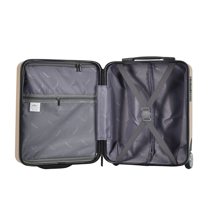BONTOUR CabinOne Kabinbőrönd az EasyJet számára, arany színben(45x36x20 cm)-VASBÚTOR