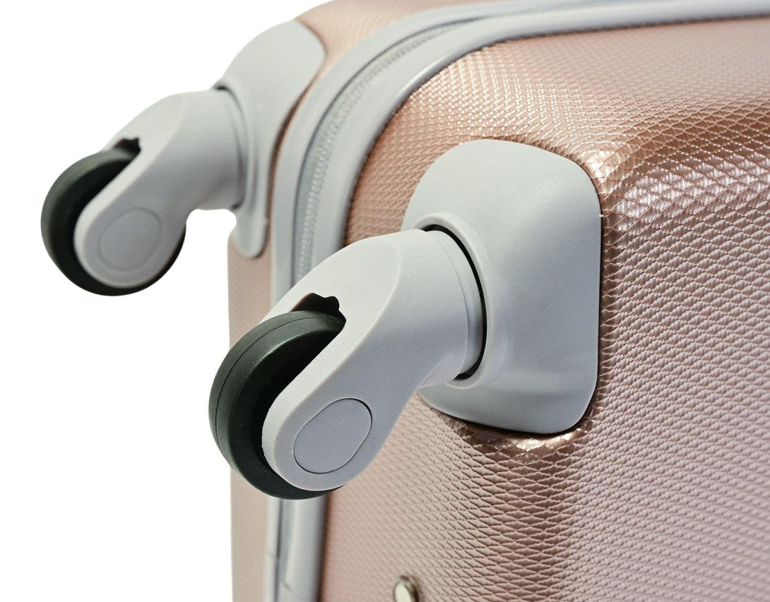 BONTOUR "Classic" 4 Kerekes Kabin Bőrönd 55x39x20cm RoseGold-VASBÚTOR