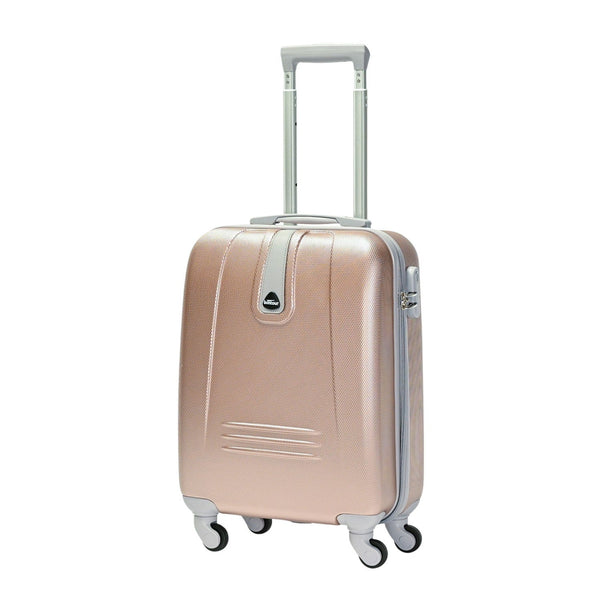 BONTOUR "Classic" 4 Kerekes Kabin Bőrönd 55x39x20cm RoseGold-VASBÚTOR