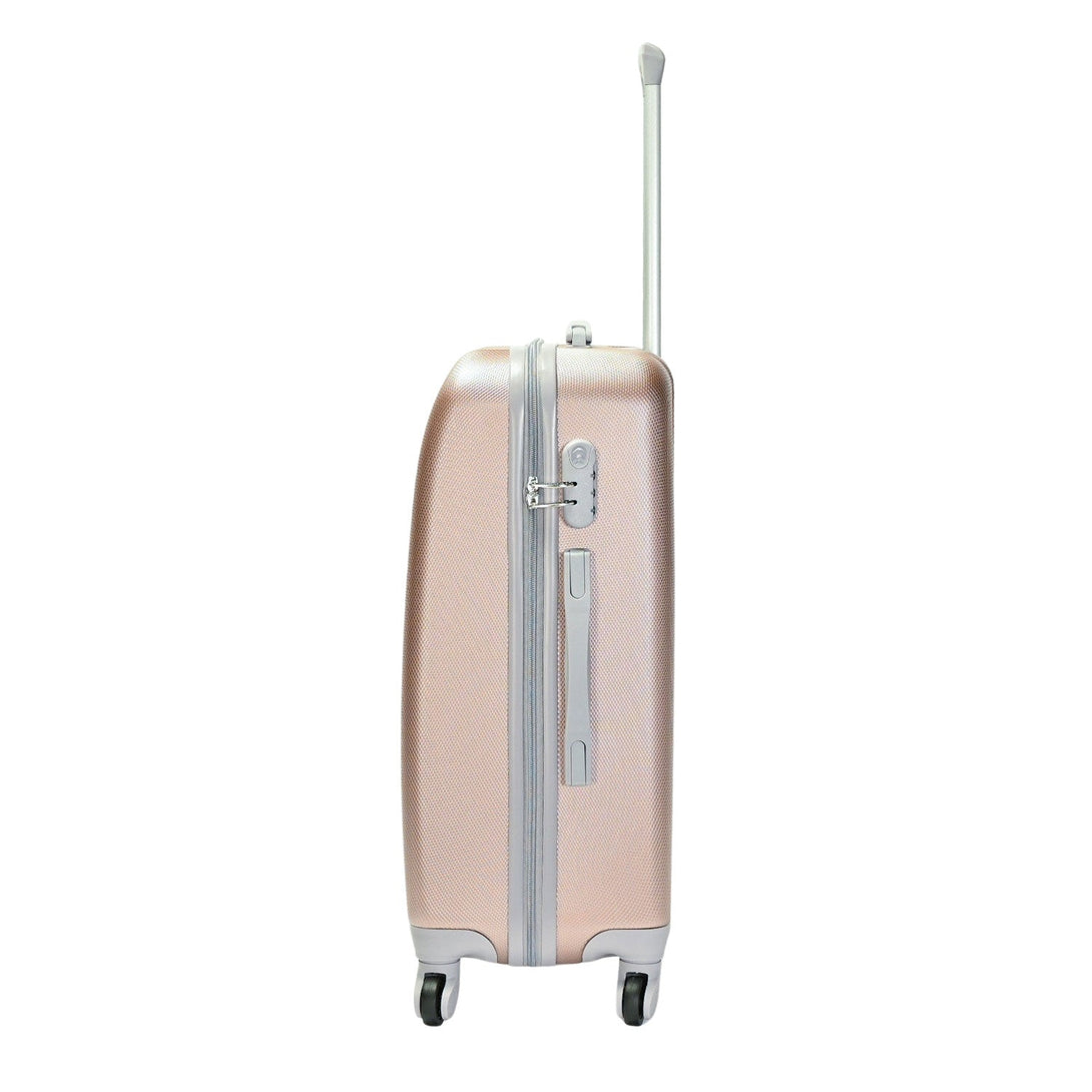BONTOUR "Classic" 4 Kerekes Közepes Bőrönd 66x44x26 cm, M méretű, Rose gold-VASBÚTOR