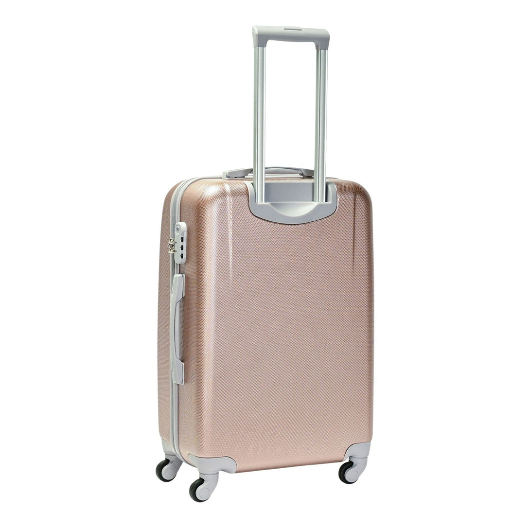 BONTOUR "Classic" 4 Kerekes Közepes Bőrönd 66x44x26 cm, M méretű, Rose gold-VASBÚTOR