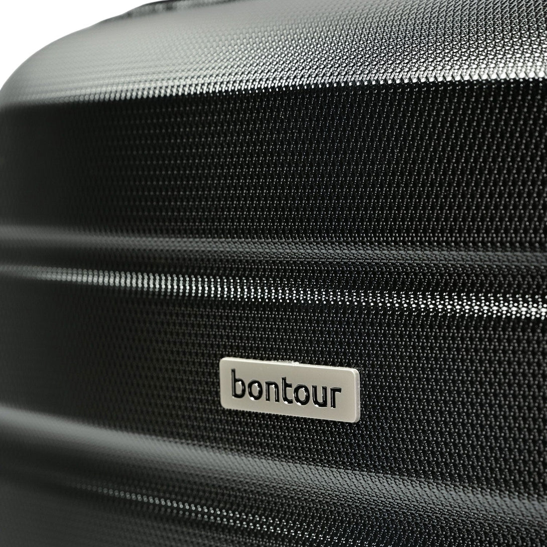 BONTOUR "Horizontal" 4 Kerekes Bőrönd Szett Fekete-VASBÚTOR