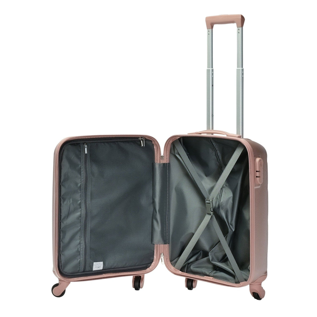 BONTOUR "Horizontal" 4 Kerekes Kabin Bőrönd 55x39x20cm RoseGold-VASBÚTOR