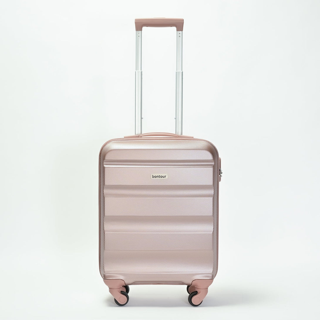 BONTOUR "Horizontal" 4 Kerekes Kabin Bőrönd 55x39x20cm RoseGold-VASBÚTOR