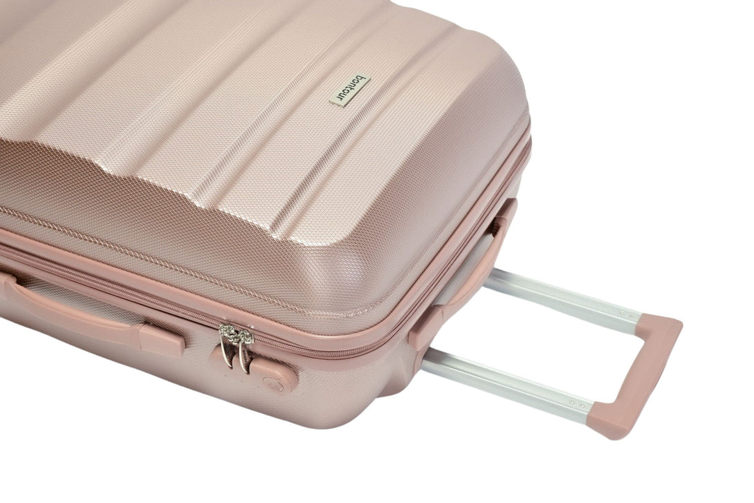 BONTOUR "Horizontal" 4 Kerekes Kabin Bőrönd 55x39x20cm RoseGold-VASBÚTOR