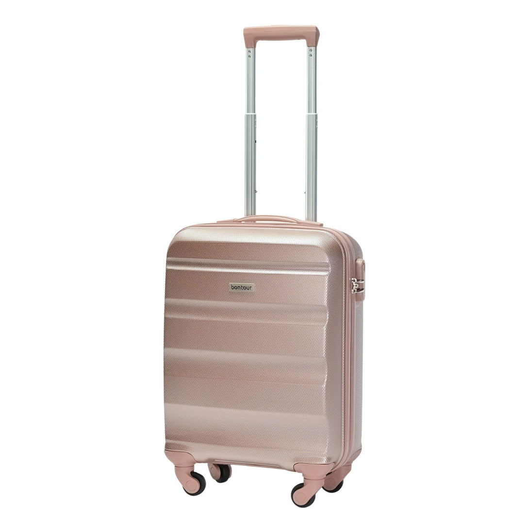 BONTOUR "Horizontal" 4 Kerekes Kabin Bőrönd 55x39x20cm RoseGold-VASBÚTOR