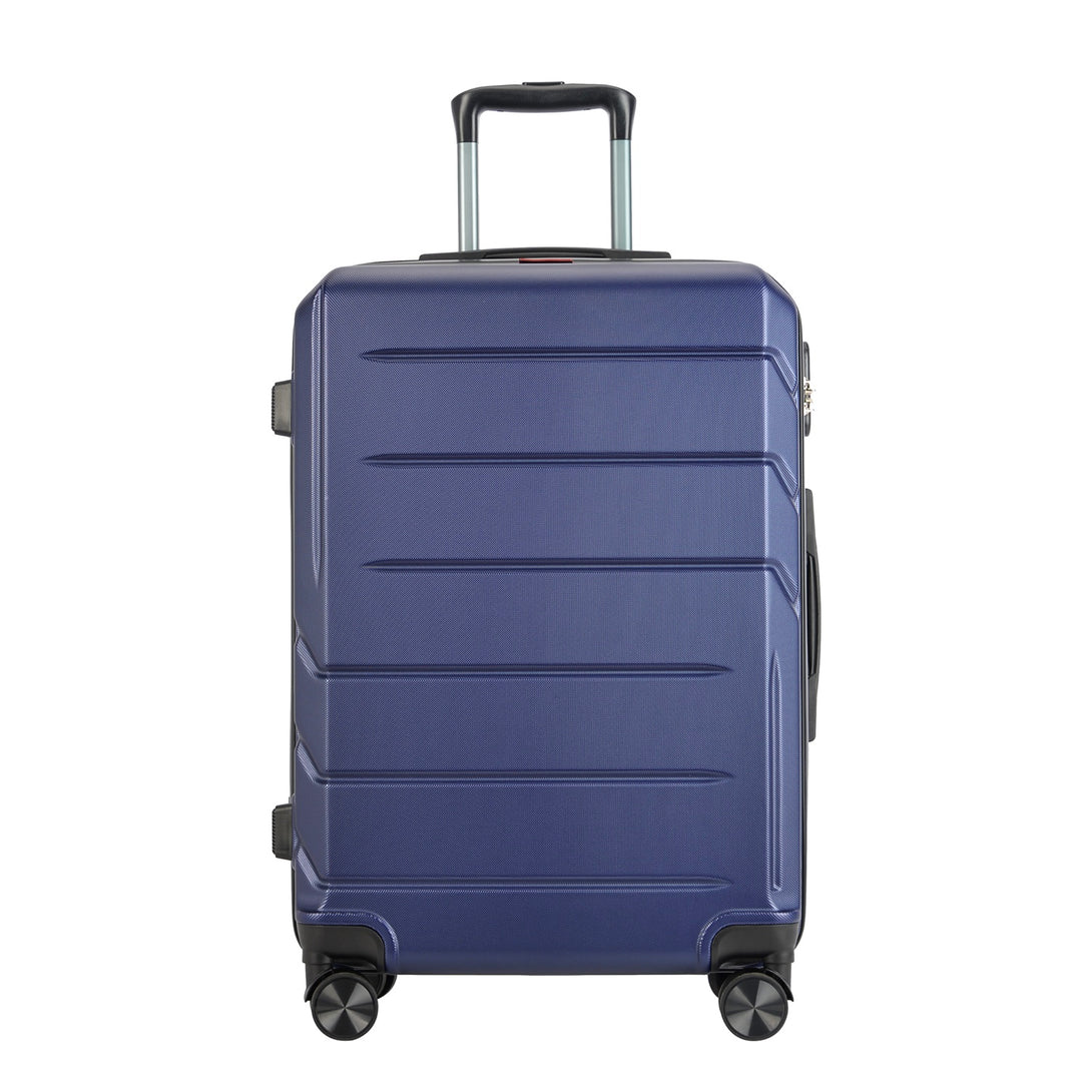 BONTOUR “SPINNER” közepes Duplakerekes Gurulós bőrönd, Kék-VASBÚTOR