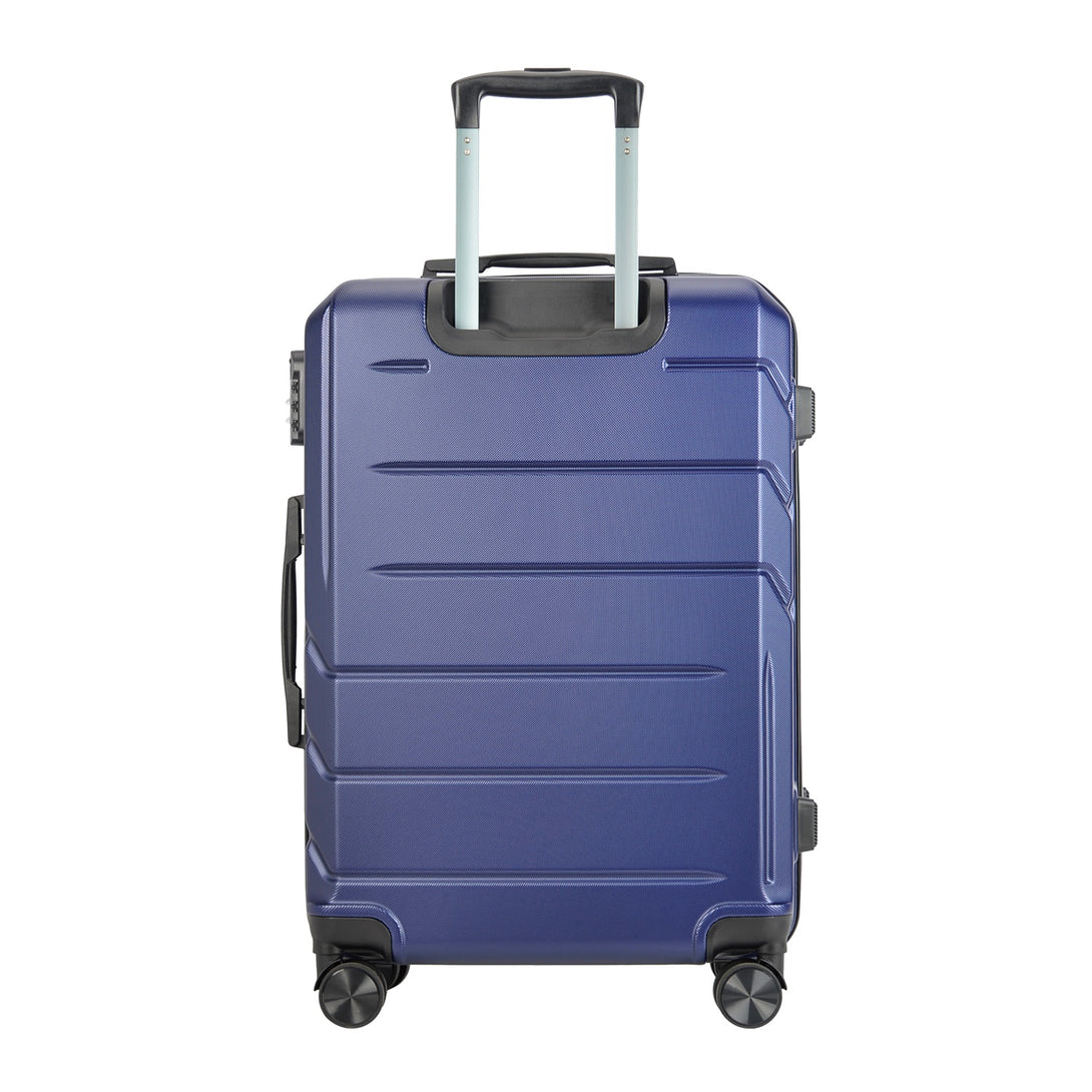 BONTOUR “SPINNER” közepes Duplakerekes Gurulós bőrönd, Kék-VASBÚTOR