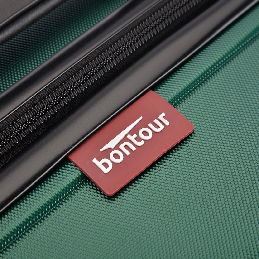 BONTOUR “SPINNER” közepes Duplakerekes Gurulós bőrönd, Zöld-VASBÚTOR