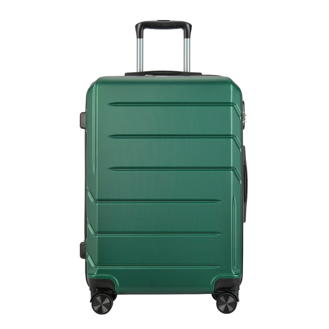 BONTOUR “SPINNER” közepes Duplakerekes Gurulós bőrönd, Zöld-VASBÚTOR