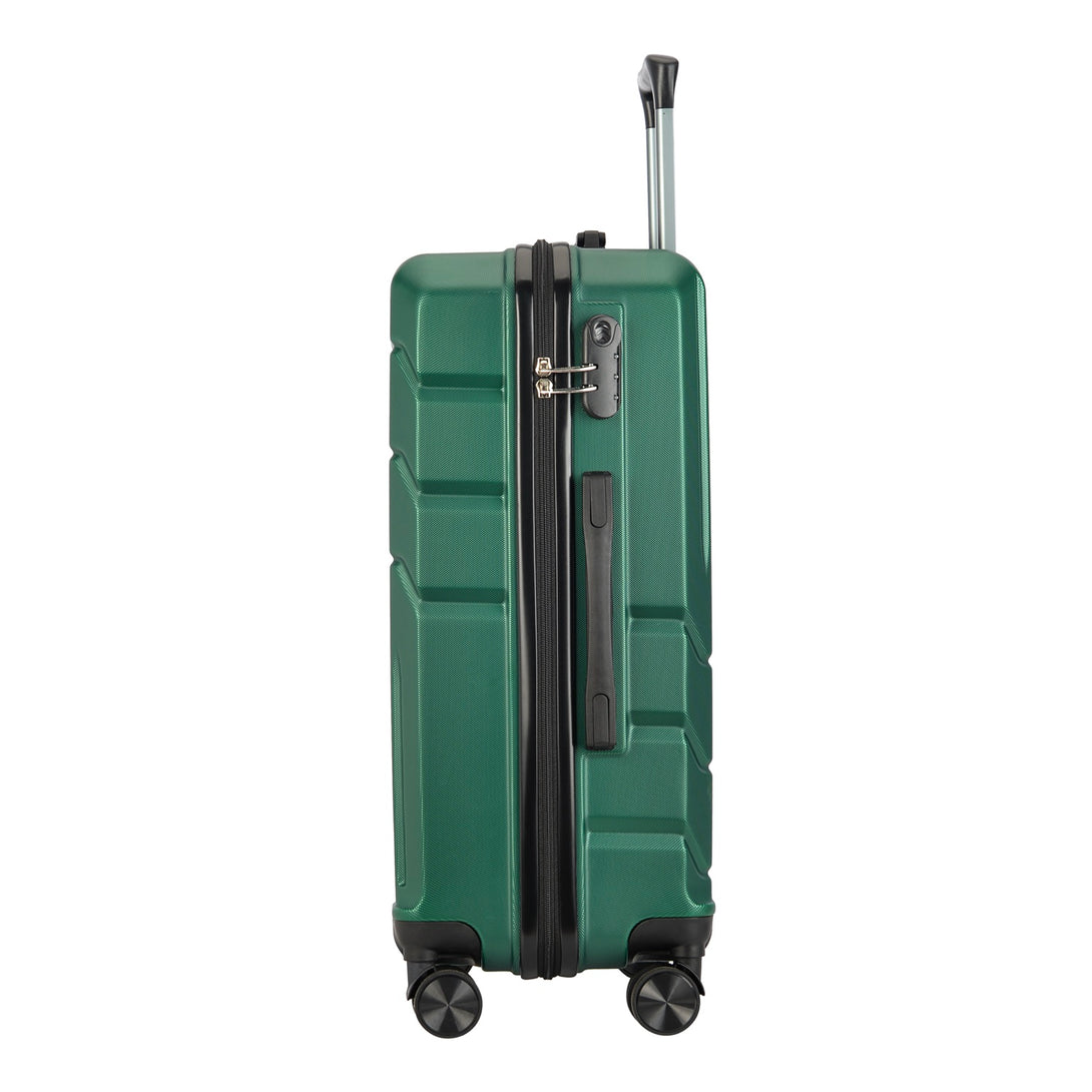 BONTOUR “SPINNER” közepes Duplakerekes Gurulós bőrönd, Zöld-VASBÚTOR