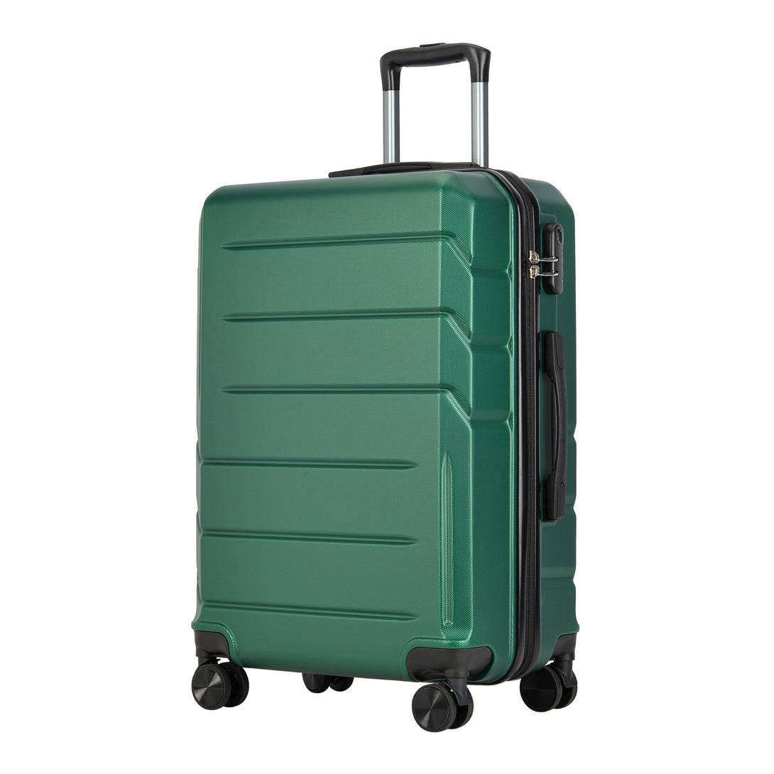 BONTOUR “SPINNER” közepes Duplakerekes Gurulós bőrönd, Zöld-VASBÚTOR