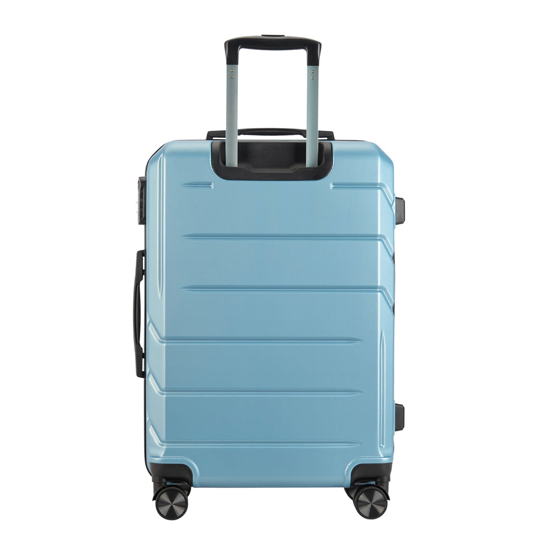 BONTOUR “SPINNER” közepes Duplakerekes Gurulós bőrönd, jégkék-VASBÚTOR