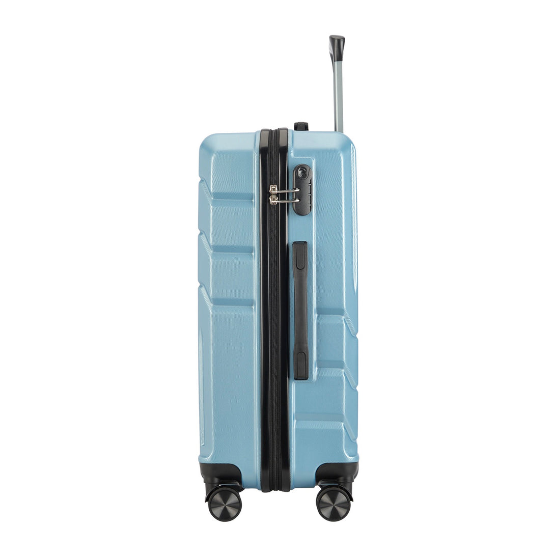 BONTOUR “SPINNER” közepes Duplakerekes Gurulós bőrönd, jégkék-VASBÚTOR