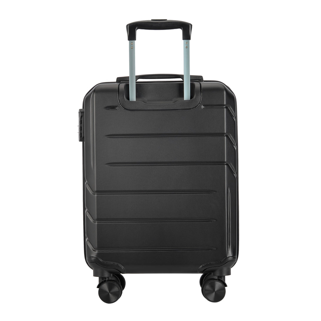 BONTOUR "Spinner" 4 Kerekes Kabin Bőrönd 55x39x20cm Fekete-VASBÚTOR