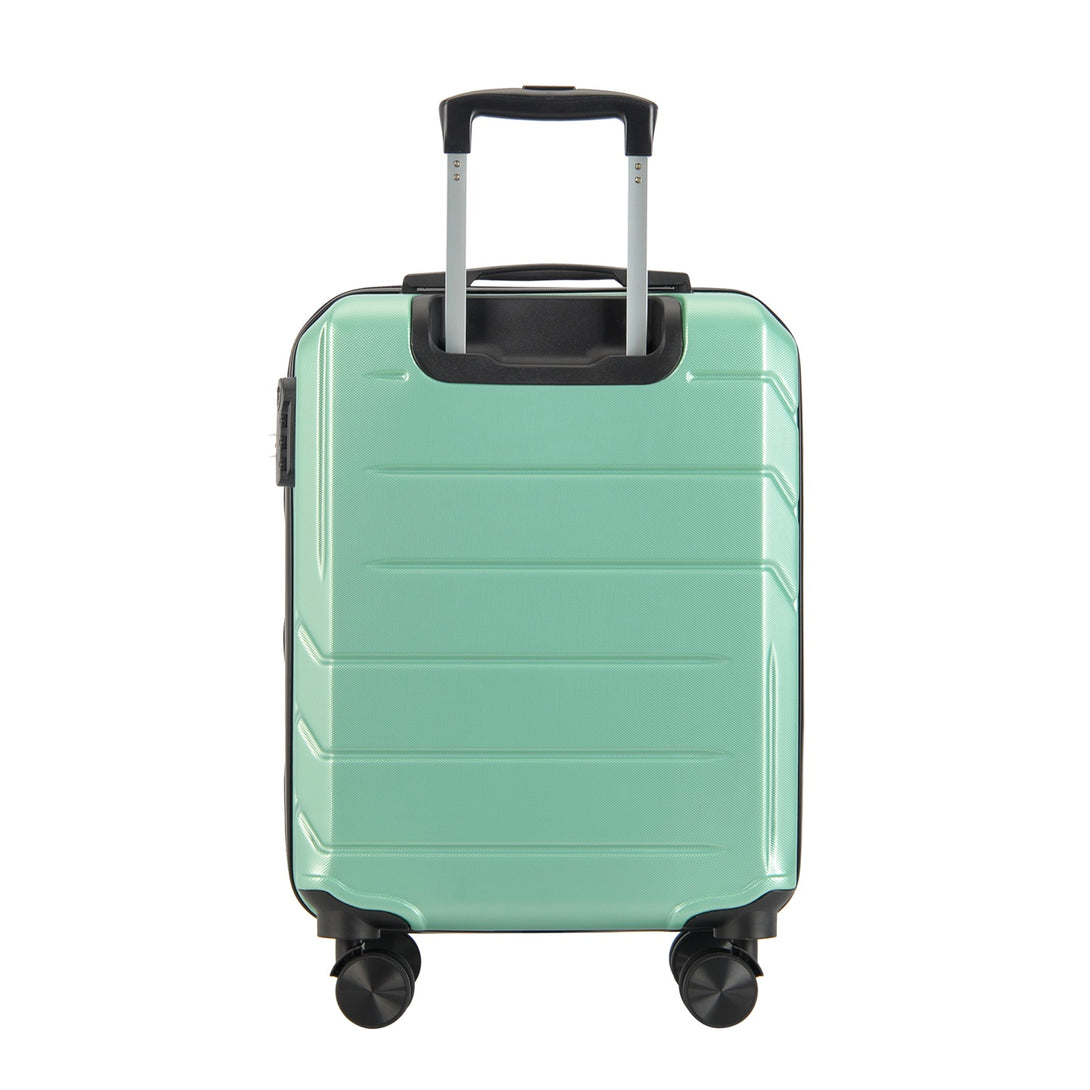 BONTOUR "Spinner" 4 Kerekes Kabin Bőrönd 55x39x20cm, Púderzöld-VASBÚTOR