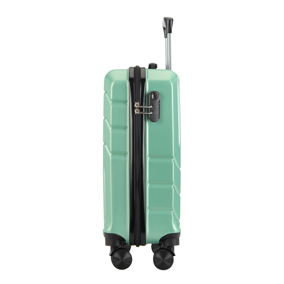 BONTOUR "Spinner" 4 Kerekes Kabin Bőrönd 55x39x20cm, Púderzöld-VASBÚTOR