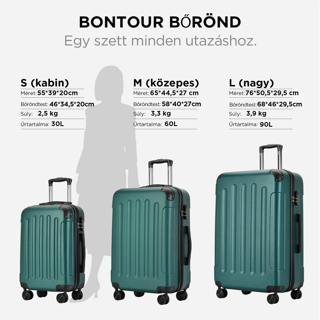 BONTOUR VERTICAL 4 Kerekes Borönd Szett Dzsungelzöld-VASBÚTOR