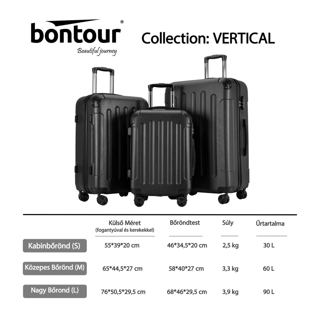 BONTOUR VERTICAL 4 Kerekes Borönd Szett Fekete-VASBÚTOR