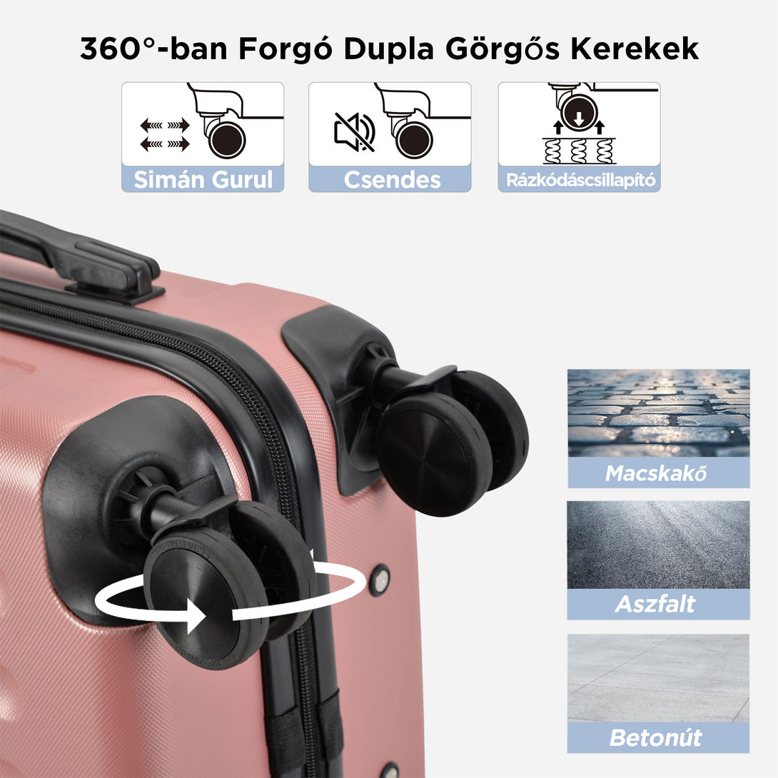 BONTOUR VERTICAL 4 Kerekes Borönd Szett Rose Gold-VASBÚTOR