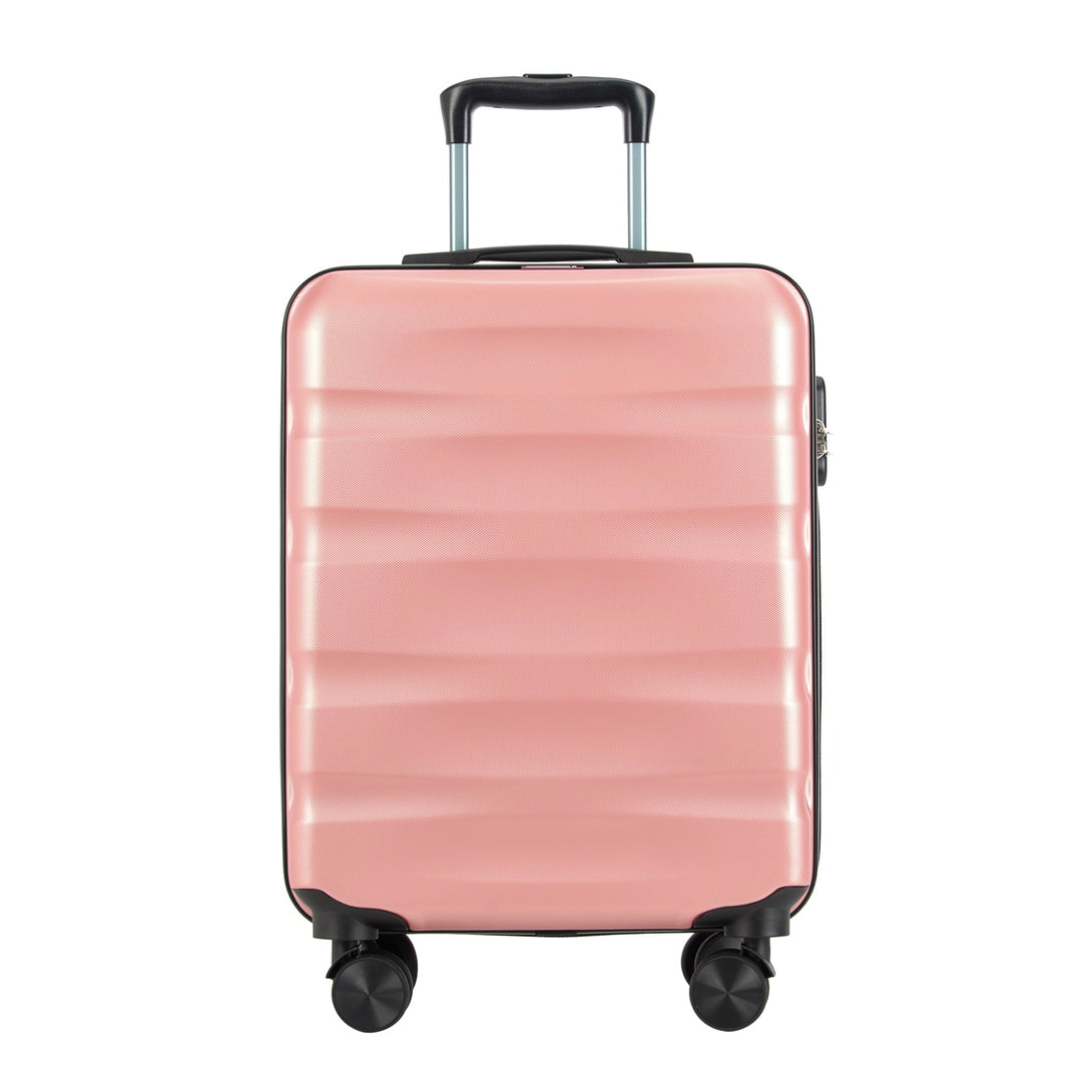 BONTOUR "WAVE" 4 Kerekes Kabin Bőrönd 55x39x20cm Rosegold-VASBÚTOR