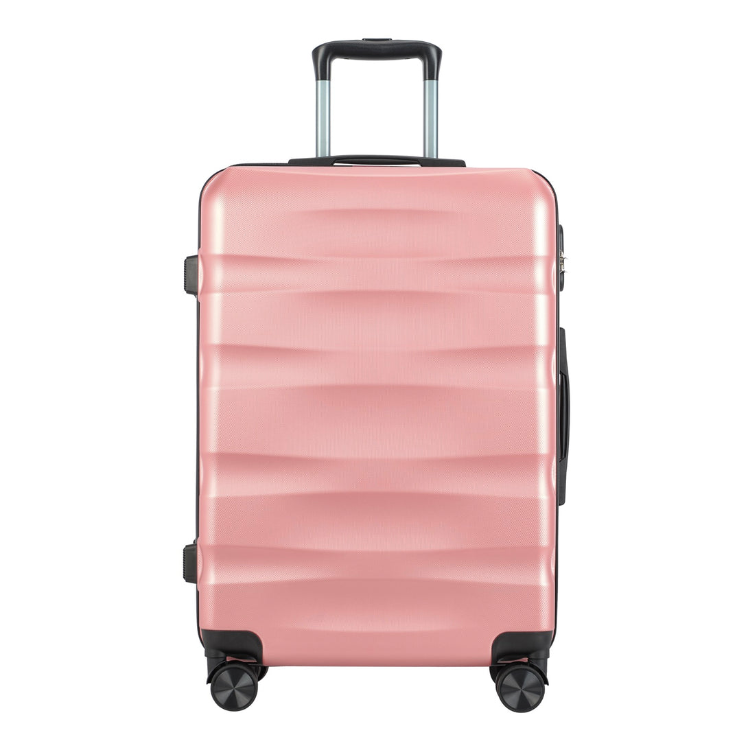 BONTOUR “WAVE” közepes Duplakerekes Gurulós bőrönd, Rose Gold, M Méretű-VASBÚTOR