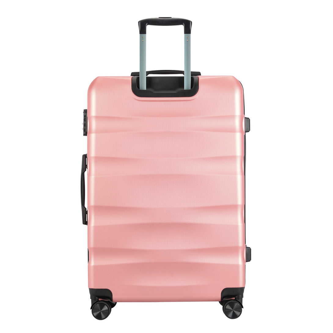 BONTOUR “WAVE” közepes Duplakerekes Gurulós bőrönd, Rose Gold, M Méretű-VASBÚTOR
