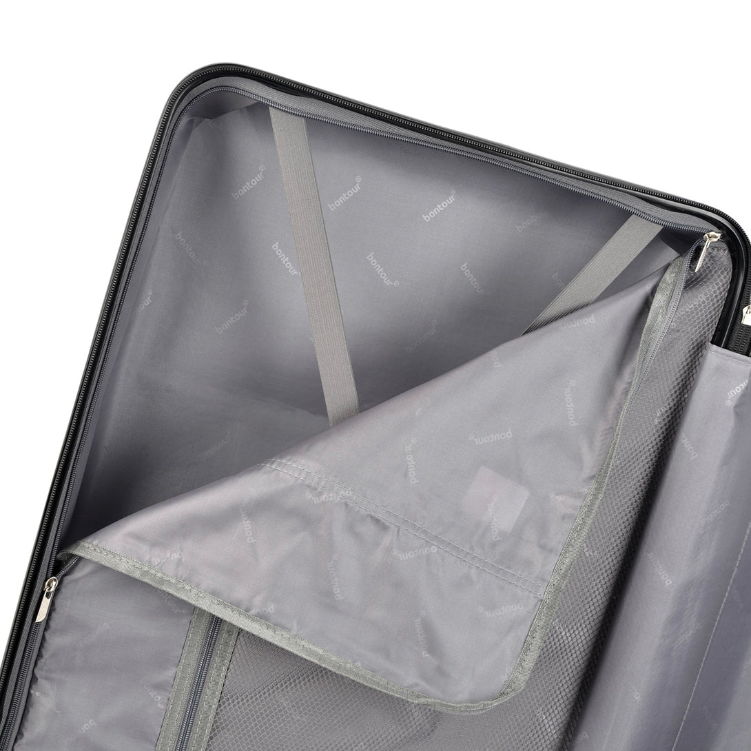 BONTOUR “Wave” Nagy Duplakerekes Gurulós bőrönd számzárral, Jégkék, L méretű-VASBÚTOR