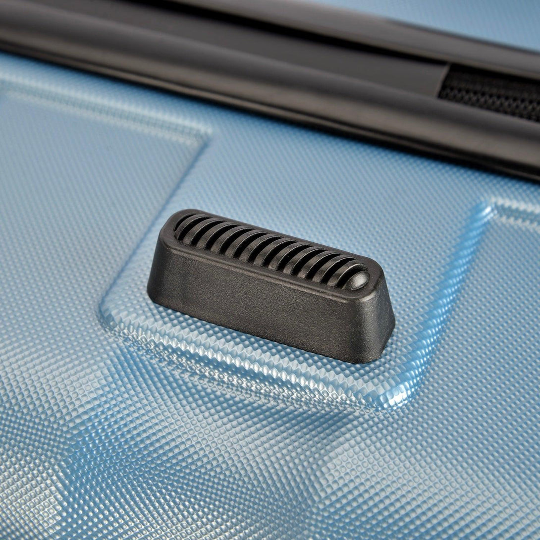 BONTOUR “Wave” Nagy Duplakerekes Gurulós bőrönd számzárral, Jégkék, L méretű-VASBÚTOR