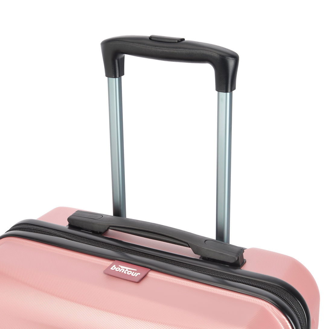 BONTOUR “Wave” Nagy Duplakerekes Gurulós bőrönd számzárral, Rose Gold, L méretű-VASBÚTOR