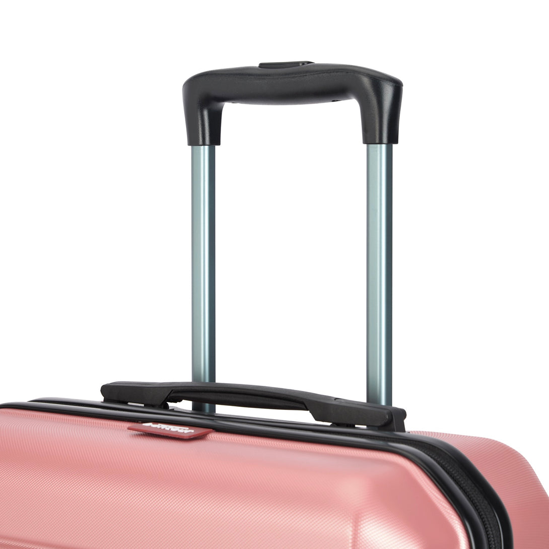 BONTOUR “spinner” közepes duplakerekes gurulós bőrönd, rolsegold-VASBÚTOR