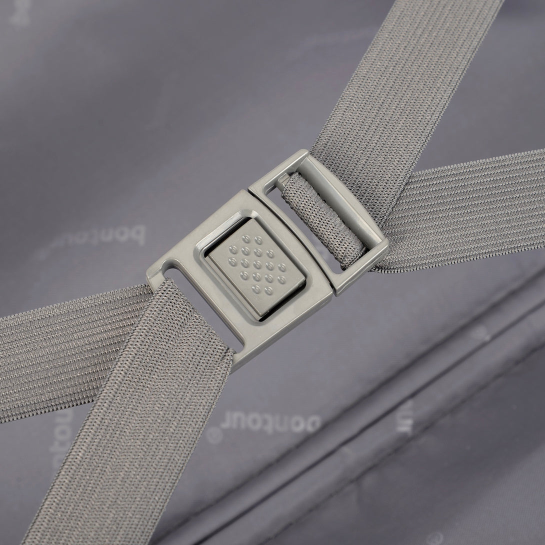 BONTOUR “spinner” közepes duplakerekes gurulós bőrönd, rolsegold-VASBÚTOR